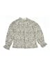Zara Animal Print Ivory Long Sleeve Blouse Size 9 - photo 1