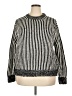Elizabeth and James Stripes Silver Pullover Sweater Size XL - photo 1