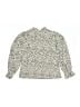 Zara Animal Print Ivory Long Sleeve Blouse Size 9 - photo 2