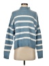 Jessica Simpson Stripes Blue Turtleneck Sweater Size S - photo 1