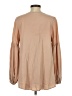 Sancia 100% Tencel Tan Long Sleeve Blouse Size XS - photo 2