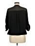 DKNY Jeans 100% Polyester Black 3/4 Sleeve Blouse Size M - photo 2