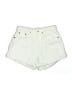 Zara 100% Cotton Ivory Shorts Size 4 - photo 1