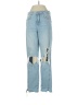 Zara Graphic Blue Jeans Size 4 - photo 1