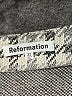 Reformation Houndstooth Gray Casual Skirt Size 22 - photo 4