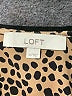 Ann Taylor LOFT 100% Polyester Animal Print Brown Short Sleeve Blouse Size XS - photo 7