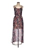Angie 100% Polyester Paisley Blue Cocktail Dress Size L - photo 1
