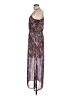 Angie 100% Polyester Paisley Blue Cocktail Dress Size L - photo 5