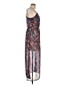 Angie 100% Polyester Paisley Blue Cocktail Dress Size L - photo 4