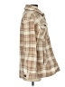 Love Tree 100% Polyester Plaid Tan Coat Size S - photo 4