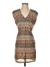 Alessandro Miele Chevron-herringbone Brown Casual Dress Size M - photo 1
