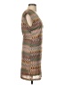 Alessandro Miele Chevron-herringbone Brown Casual Dress Size M - photo 4