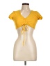 AvidLove Yellow Short Sleeve Top Size L - photo 1