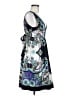 ECI Paisley Blue Cocktail Dress Size 6 - photo 4