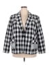 Halogen Checkered-gingham Silver Blazer Size 20W - photo 1