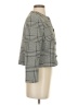 H&M 100% Polyester Plaid Gray Coat Size S - photo 4