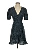 Aqua Animal Print Blue Cocktail Dress Size XS - photo 1