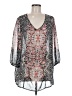 Valerie Stevens 100% Polyester Silver 3/4 Sleeve Blouse Size M - photo 1