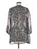 Valerie Stevens 100% Polyester Silver 3/4 Sleeve Blouse Size M - photo 2
