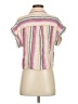 Rails Stripes Pink Short Sleeve Blouse Size XS - photo 2