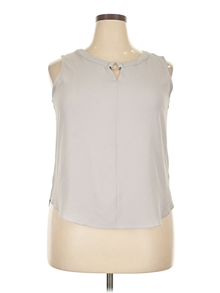 Pre-owned Sami & Jo Sleeveless Blouse In Gray