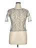 Promod Graphic Silver White Short Sleeve Top Size XL (estimated) - photo 1