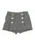 Shein 100% Lambswool Tweed Black Shorts Size XS - photo 1