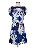 Joe Fresh 100% Polyester Print Blue Cocktail Dress Size XS - photo 1