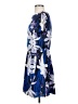 Joe Fresh 100% Polyester Print Blue Cocktail Dress Size XS - photo 5