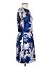Joe Fresh 100% Polyester Print Blue Cocktail Dress Size XS - photo 4