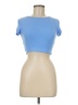 Zara Blue Short Sleeve Turtleneck Size M - photo 1