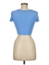 Zara Blue Short Sleeve Turtleneck Size M - photo 2