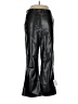 ASOS Design 100% Polyurethane Solid Black Casual Pants Size 10 - photo 1