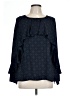 Octavia 100% Polyester Blue 3/4 Sleeve Blouse Size L - photo 1