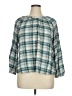 Old Navy Teal 3/4 Sleeve Button-Down Shirt Size XL - photo 1