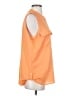 Calvin Klein 100% Polyester Orange Sleeveless Blouse Size S (estimated) - photo 4