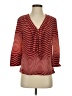 Tory Burch 100% Silk Red 3/4 Sleeve Silk Top Size 2 - photo 1