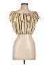 iris 100% Polyester Gold Sleeveless Blouse Size L - photo 1