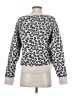 Cupcakes & Cashmere Animal Print Silver White Pullover Sweater Size S - photo 2