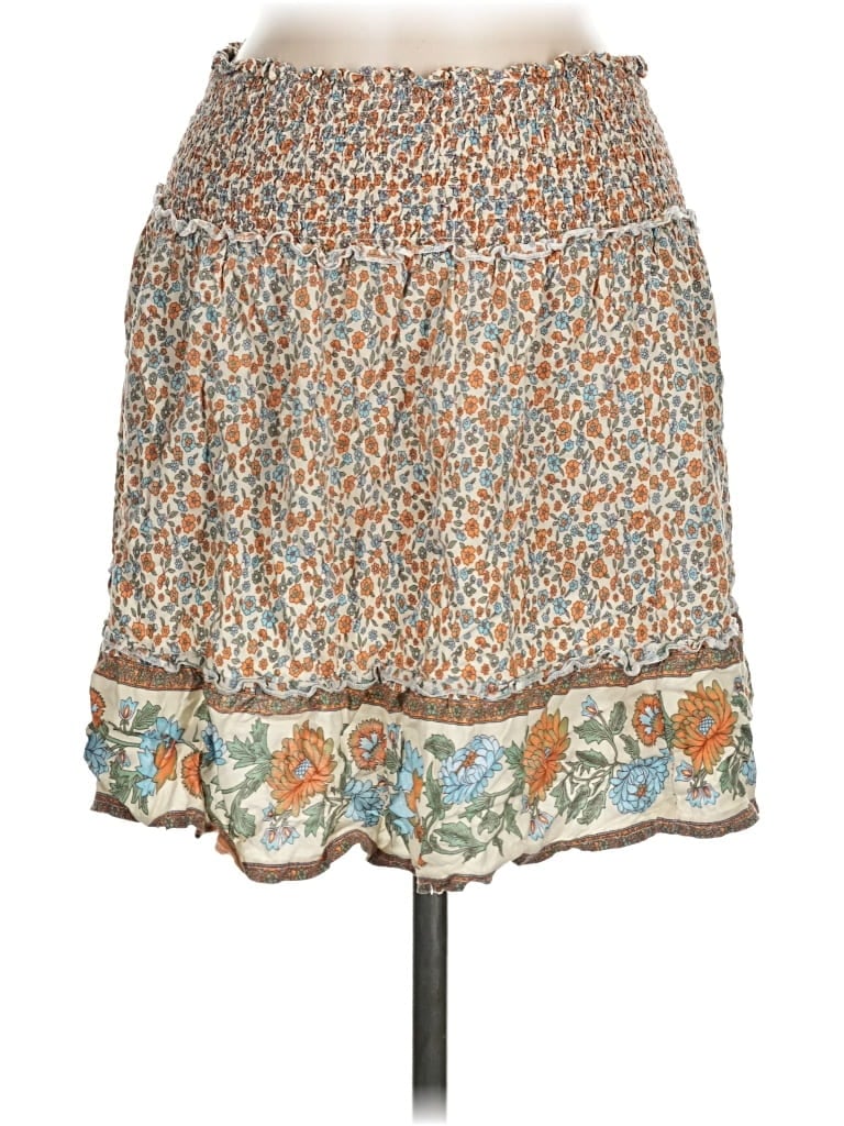 Pre-owned Simplee Casual Skirt In Brown