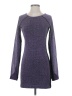 One Tweed Purple Casual Dress Size S - photo 1