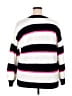 Torrid 100% Acrylic Stripes White Pullover Sweater Size 2X Plus (2) - photo 2
