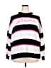 Torrid 100% Acrylic Stripes White Pullover Sweater Size 2X Plus (2) - photo 1