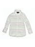 Tommy Hilfiger 100% Cotton Stripes Ivory Long Sleeve Button-Down Shirt Size XS (kids) - photo 1