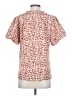 Magaschoni 100% Polyester Animal Print Orange Short Sleeve Henley Size S - photo 2