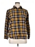 Assorted Brands 100% Cotton Plaid Yellow Long Sleeve Button-Down Shirt Size XL - photo 1