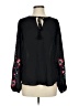 Bebe 100% Polyester Black Long Sleeve Blouse Size XS - photo 1