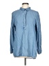 Liz Claiborne 100% Lyocell Blue Long Sleeve Button-Down Shirt Size L - photo 1