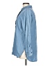 Liz Claiborne 100% Lyocell Blue Long Sleeve Button-Down Shirt Size L - photo 5