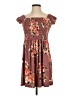 Ceny Floral Brown Casual Dress Size S - photo 1